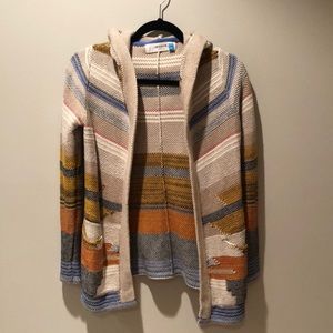 Anthropologie sparrow hooded cardigan XS